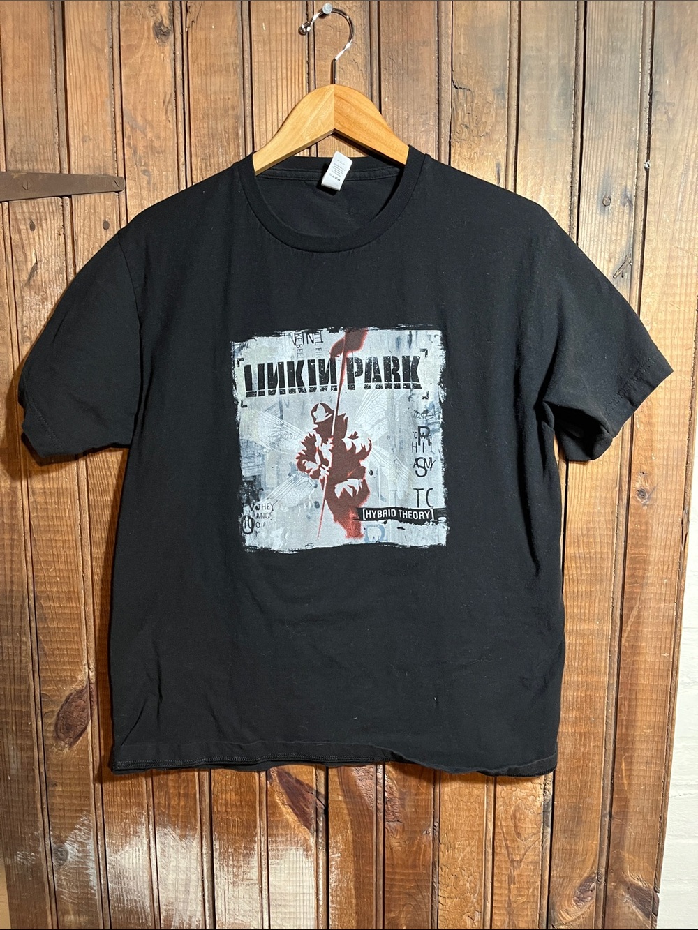 Men's Black Linkin Park Graphic T-Shirt - Hybrid Theory Design